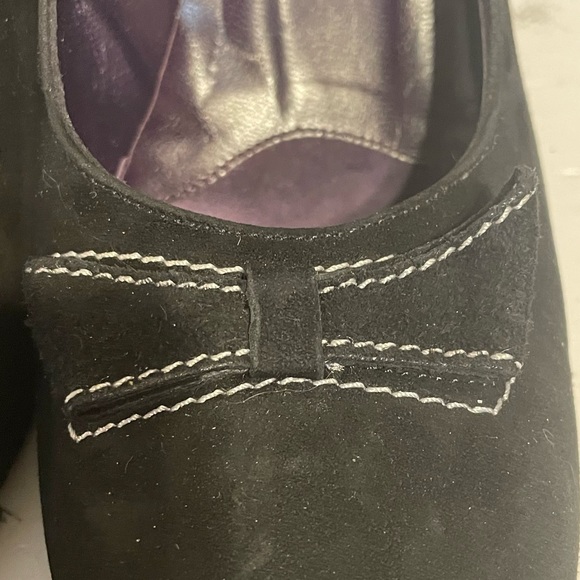 Couture Donald J Pliner Women’s Dame Black Suede Heels With Bow Size 8.5 - Picture 4 of 11